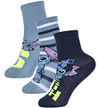 Name it Strømper - 3 Pack - NmmMik - Navy Blazer/2X STRING LAKE