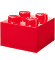 LEGO® Storage Opbevaringsboks - 4 Knopper - Translucent Red