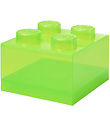 LEGO® Storage Opbevaringsboks - 4 Knopper - Translucent Light Gr