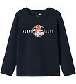 Name It Bluse - NmfVix - Dark Sapphire/Happy Days