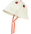 Mini Rodini Sommerhat - Ladybug - Off White