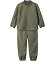Name It Softshellsæt m. Fleece - NmmMars - Quilt - Dusty Olive