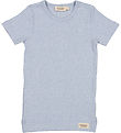 MarMar T-shirt - Rib - Modal - Plain - Fresh Air Melange