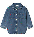 Name It Denimjakke - NmfNina - Medium Blue Denim/Heart
