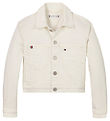 Tommy Hilfiger Denimjakke - Trucker - Hvid