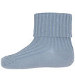 MP Strømper - Rib - Dusty Blue