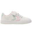 Hummel Sko - Derby Court Jr - Hvid/Pink