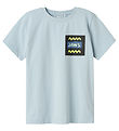 Name It T-shirt - NkmMakai Jaws - Celestial Blue