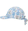 Huttelihut Kasket - Soft Chambray m. Blomster