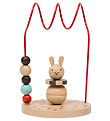 OYOY Kugleramme - Circus Rabbit - Træ - Nature/Cherry Red