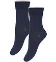 FUB Strømper - 2-pak - Herringbone - Dark Navy