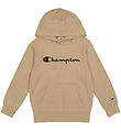 Champion Hættetrøje - Khaki m. Logo