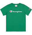Champion T-shirt - Grøn m. Logo