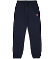 Champion Sweatpants - Elastic Cuff - Navy m. Logo