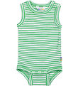 Joha Body u/æ - Rib - Uld/Silke - Off White/Grøn