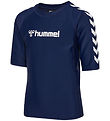 Hummel Badebluse - UV40+ - HmlFiji - Navy Blue