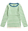 FUB Bluse - Rib - Ecru/Emerald