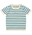FUB - T-shirt - Ecru/Washed Indigo