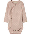 Lil Atelier Slå-om Body l/æ - NbfGayo - Peach Whip/SWANS