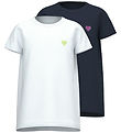 Name It T-shirt - NkfVioline - 2-pak - Loose - Navy Blazer/Brigh