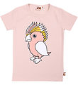 DYR T-shirt - DyrGrowl T - Lt Rose Papegoeje