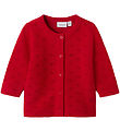 Name It Cardigan - Strik - NbfFie - Lipstick Red