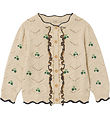 Fliink Cardigan - Strik - Mela Ruffle - Sandshell