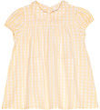 Flöss Kjole - Olivia - Soft Yellow Heart Gingham