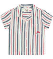 Flöss Skjorte - Miles - Red/Blue Stripes