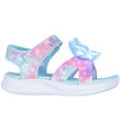 Skechers Sandaler m. Lys - S-Lights Butterfly Brights - Aqua Mul