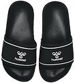 Hummel Badesandaler - Pool Slide Jr - Sort/Hvid