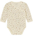 Fixoni Slå-om Body l/æ - Shadow Gray m. Blomster