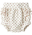 Lil Atelier Blebadebukser - NbfFiona - Turtledove m. Hjerter
