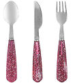 Konges Sløjd Glimmerbestik - 3 Dele - Sparkling Sangria