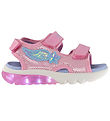 Geox Sandaler m. lys - Ciberdron - Pink/LT Sky