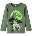 Name It Bluse - NmmPjank Jurassic - Laurel Wreath
