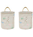 OYOY Opbevaringskurve - 2-pak - Deer & Duck - Small - Beige