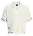 Jack & Jones Skjorte - JorAcapulco - Cloud Dancer m. Print