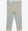 Petit Piao Leggings - Sum - Blue Mirage/Off White