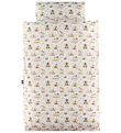 Nørgaard Madsens Sengetøj - Baby - Beige m. Bambi/Bjørne/Ræve