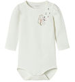 Name It Body l/æ - NbfHannah - Cloud Dancer m. Print