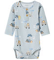 Name It Body l/æ - NbmHelp - Pearl Blue m. Print