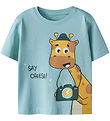 Name it T-shirt - NmmHelge - Aquatic