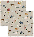 Liewood Stofbleer - Musselin - 2-pak - 65x65 cm - Lewis - Safari