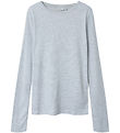 Name It Bluse - NkfTinemaj - Light Grey Melange