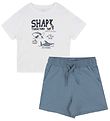 Name It Shortssæt - Shorts/T-shirt - NmmVigor - Blue Mirage