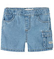 Name it Shorts - NmmRyan - Light Blue Denim/STRIPES