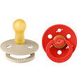 Bibs Colour sutter - Str. 2 - 2-pak - Rund - Planet Nusa - Vanil