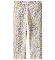 Name It Leggings - Modal - NmfHaile - Bright White/Lemon Meringu