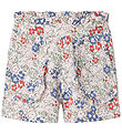 Name It Shorts - Modal - NmfHaile - Bright White m. Blomster
